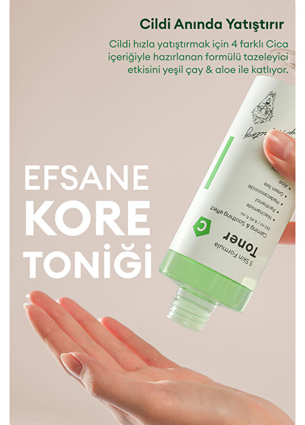 Village 11 Factory C Skin Formula Toner Yatıştırıcı Cica Yüz Toniği 250 ml - 2
