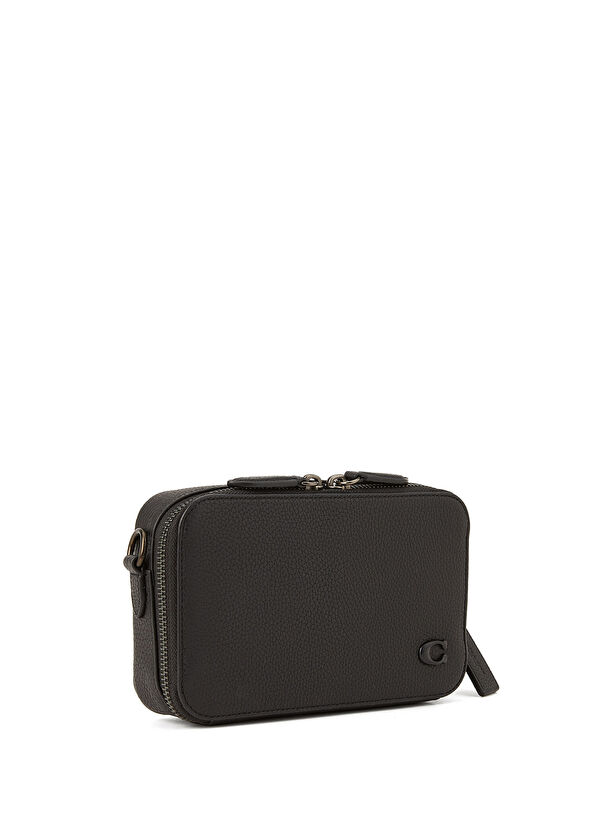 Charter Slim Siyah Erkek Deri Çanta - Görsel 3