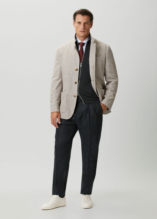 Brunello Cucinelli Beige Cashmere Jacket - 2