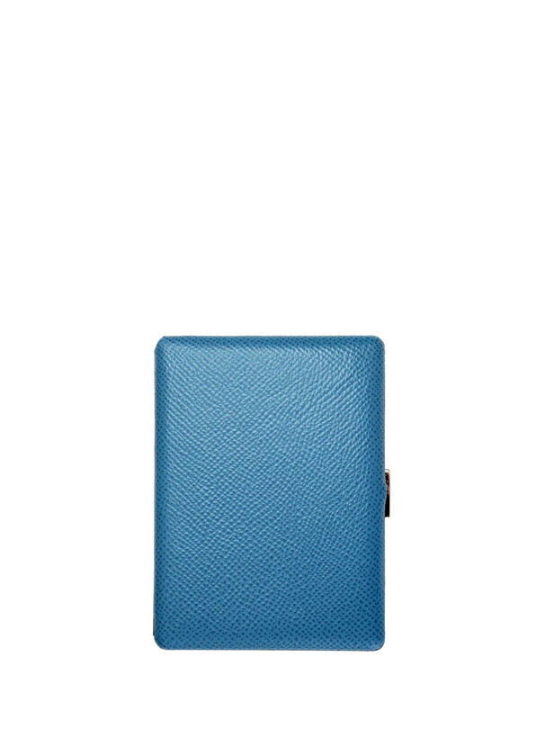 Pearl Japan Cosmos Noblesse Teal 9-Pack Leather Long Cigarette Case - 1