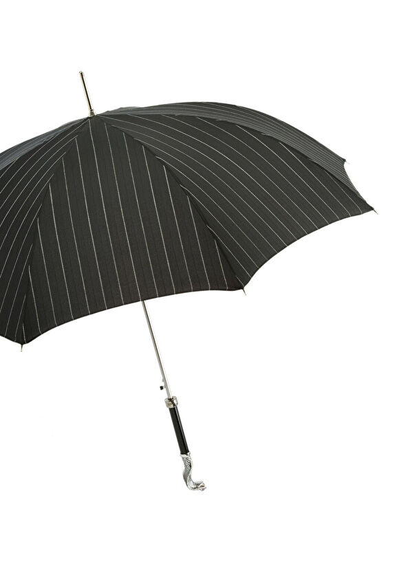 Pasotti Cobra Black Striped Unisex Umbrella - 2