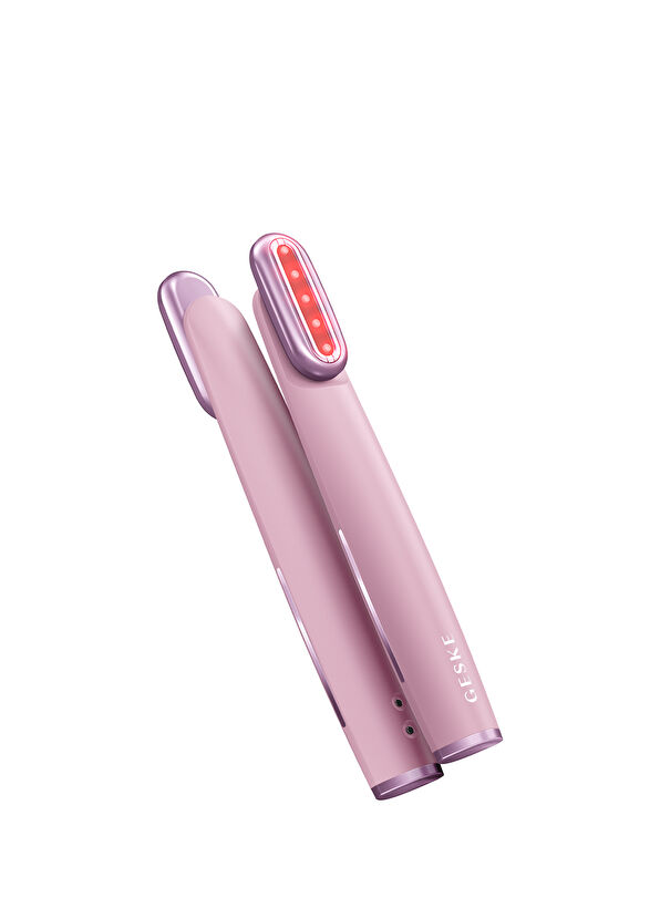 Geske Rotatable Head Skin Firming Wand Pink Titreşimli Döner Başlıklı Led Terapili Cilt Sıkılaştırıcı Yüz Bakım Cihazı - 1