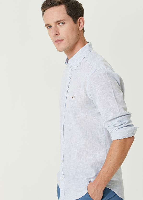 Beymen Club Slim Fit Mavi Gömlek - 2