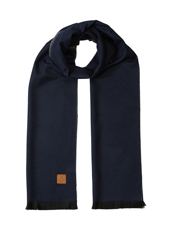 Beymen Club Navy Blue Grey Men's Scarf - 1