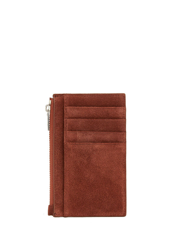 Beymen Club Bordo Fermuarlı Kadın Süet Kartlık - 2