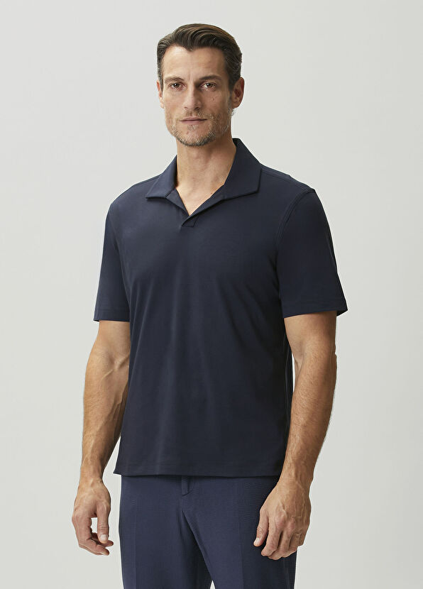 Maurizio Baldassari Lacivert Polo T-shirt - 3