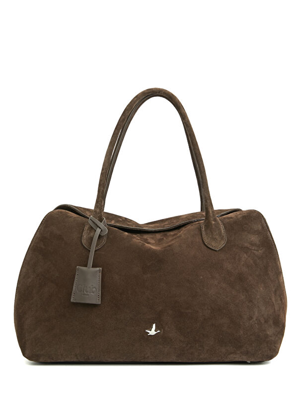 Beymen Club Hera Brown Women's Suede Shoulder Bag - 1