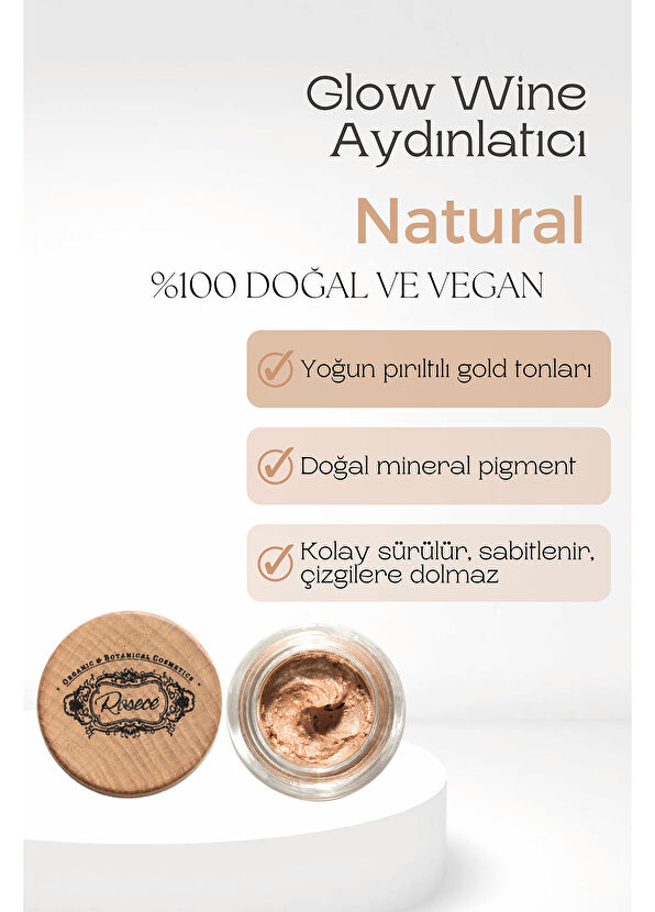 Rosece Glow Wine Sparkling Beige B70 Highlighter - 2