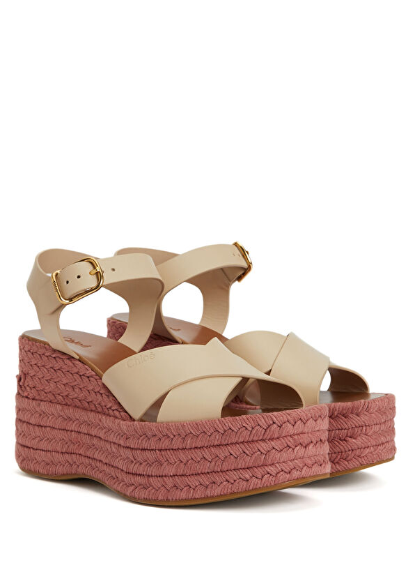 Bej Kadın Deri Espadril - Görsel 3