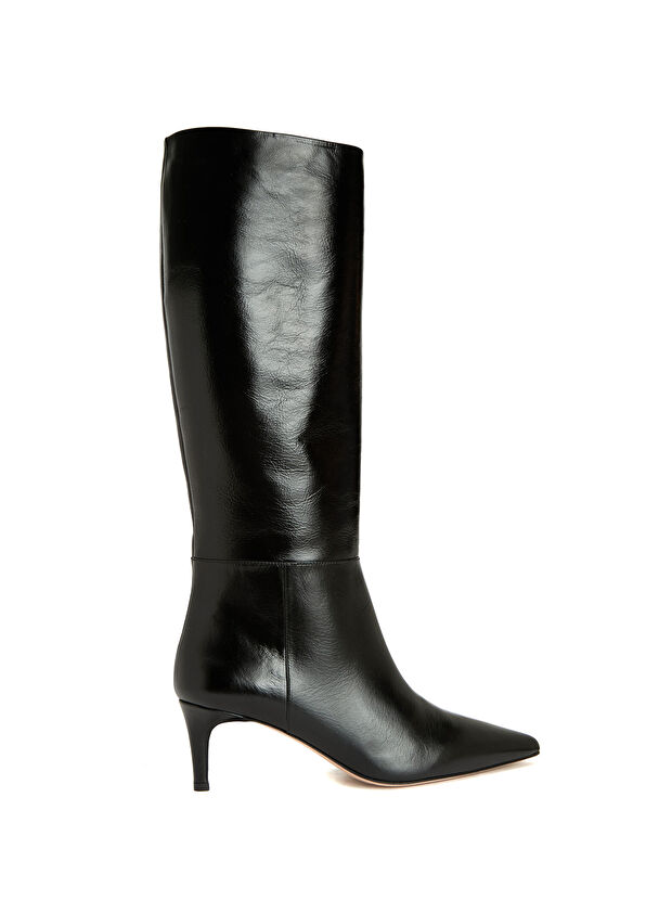 Beymen Collection Siyah Kadın Deri Çizme - 1