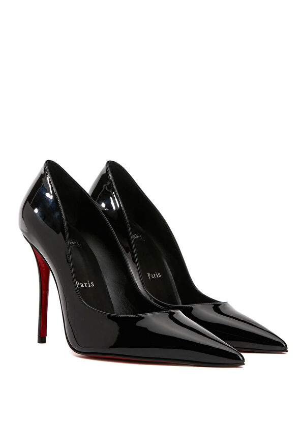 Miss Z Siyah Deri Stiletto - Görsel 4