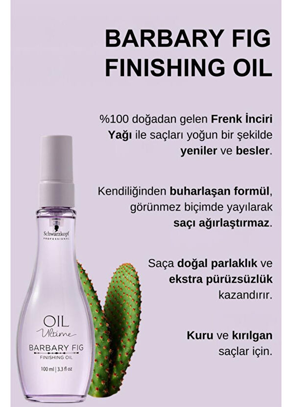 Oil Ultime Barbary Fig Finishing Oil Indian Fig Nourishing Hair Oil for Brittle Hair 100 ml - 2