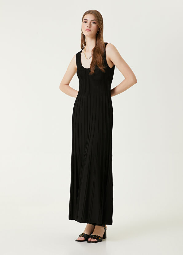 Beymen Club Black Maxi Knit Dress - 4