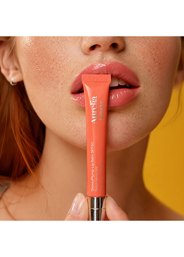 Aurelia Genève Glossy Plump Lip Balm SPF50 - Peach Honey Milk - 2