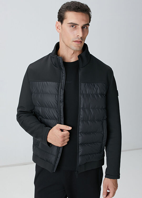 Network Siyah Scuba Garnili Kapitoneli Mont - 2