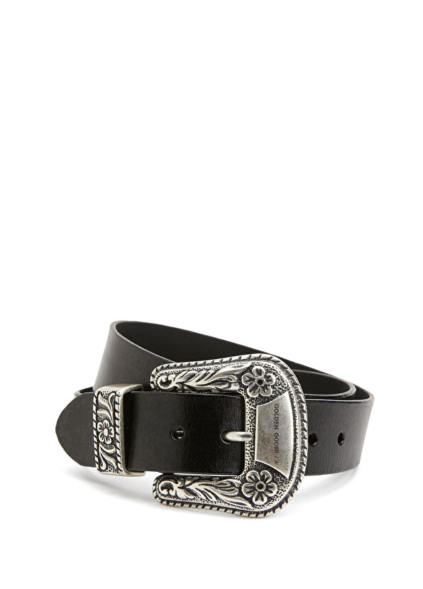Golden Goose Siyah Erkek Deri Kemer - 1