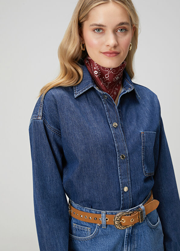 Beymen Club Blue Denim Outer Shirt - 2