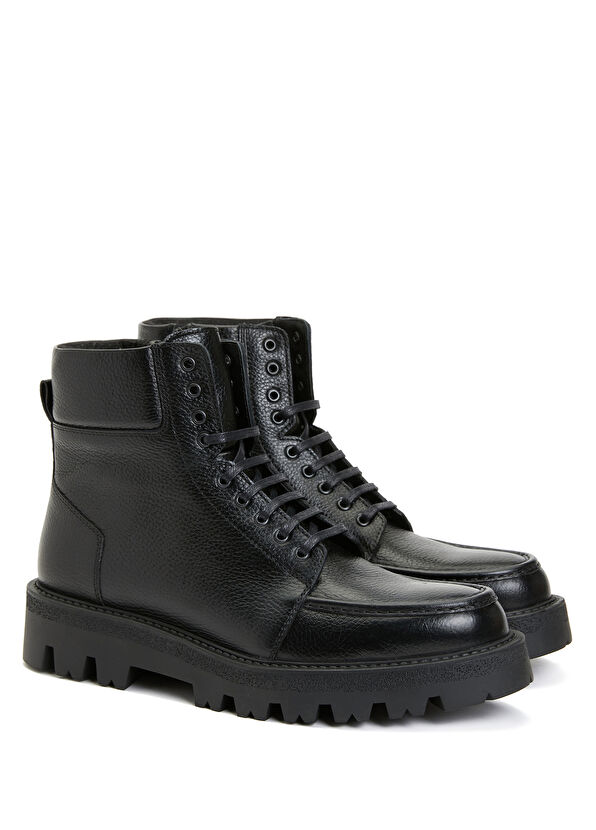 Beymen Club Black Men's Leather Boots - 2