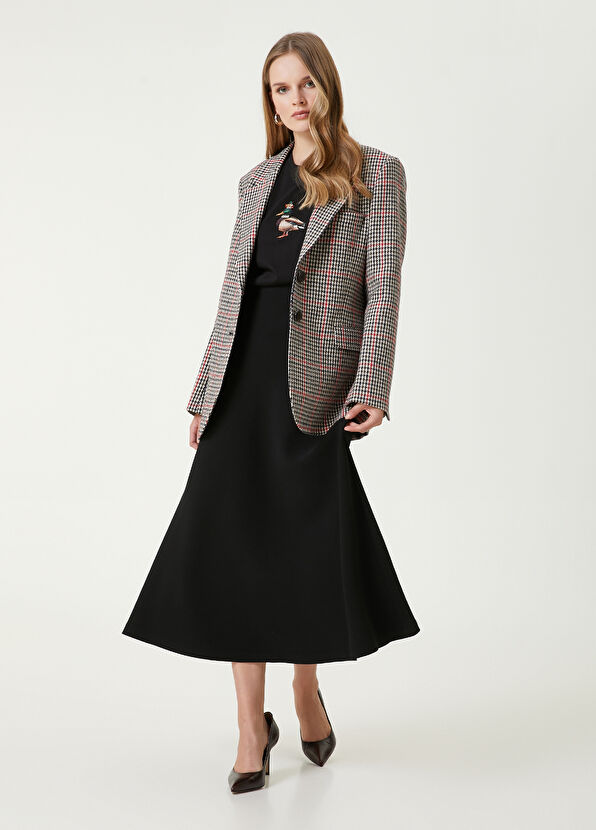 Beymen Club Siyah Midi Krep Etek - 2