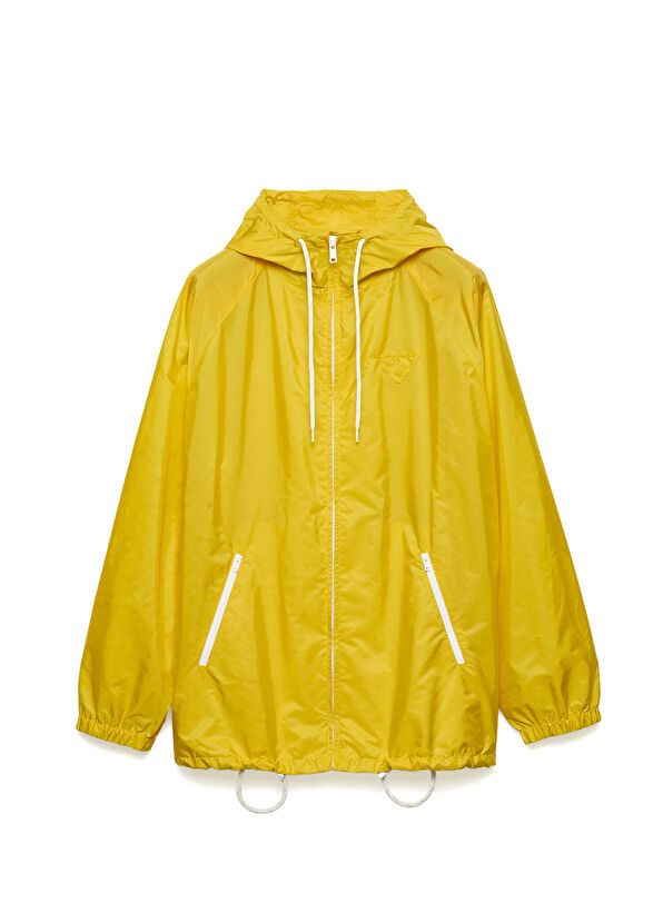 Sarı Hafif Re-Nylon Kadın Yağmurluk Ceket - Görsel 2
