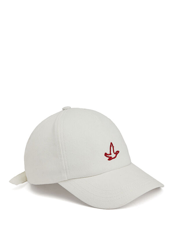 Beymen Club White Logo Embroidered Men's Hat - 1