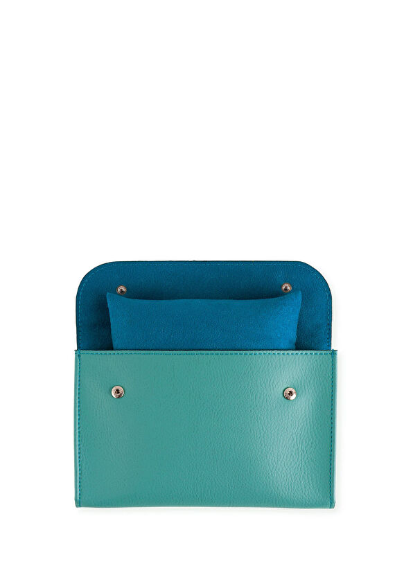 Pack'n Travel Turkuaz Deri 2'li Saat Kılıfı - 3