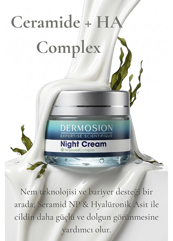 Dermosion Algae Extract Peptide Night Care and Repair Cream 50 ml - 4