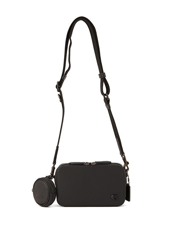 Charter Slim Siyah Erkek Deri Çanta - Görsel 2