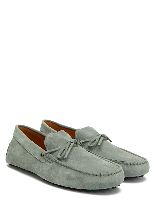 Mavi Bağcık Detaylı Erkek Süet Driver - Görsel 3