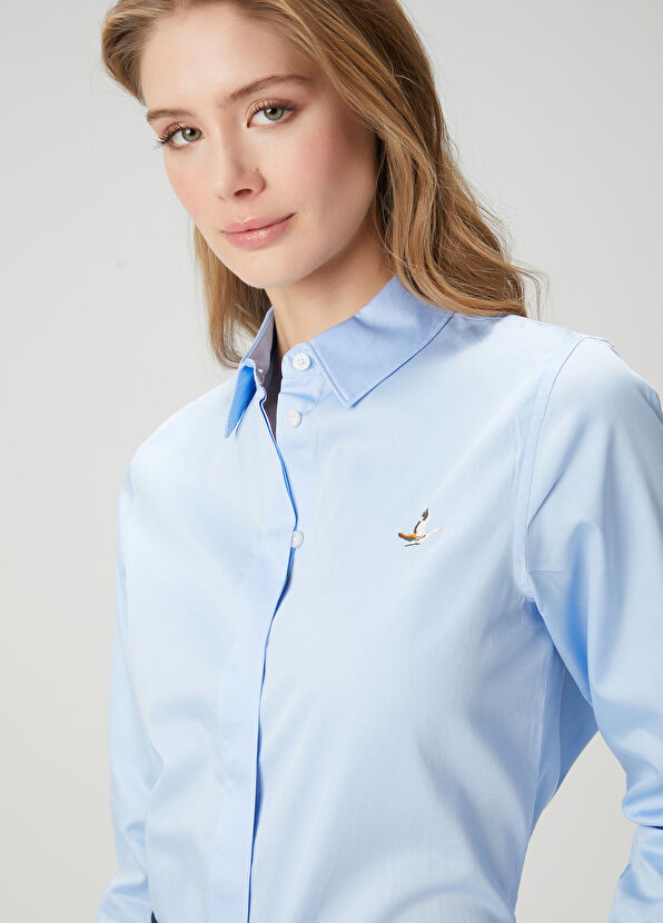 Beymen Club Blue Basic Poplin Shirt - 2