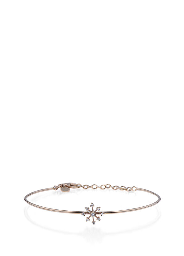 Reis Kuyumculuk Pusula 14 Ayar Rose Gold Kadın Tel Bilezik - 2