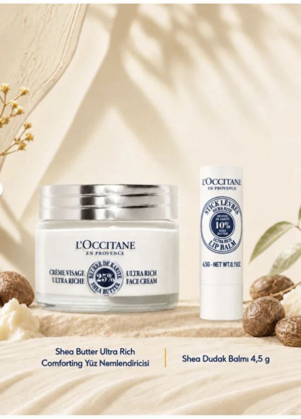 L'Occitane Shea Kuru Ciltler İçin Yüz ve Dudak Bakım 2'li Set - 2