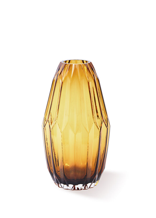 Pols Potten Medium Amber Glass Vase - 1