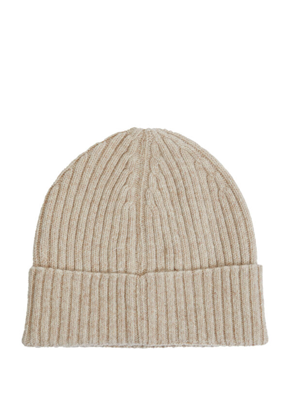 Beymen Club Beige Shiny Goose Logo Women's Wool Beanie - 2