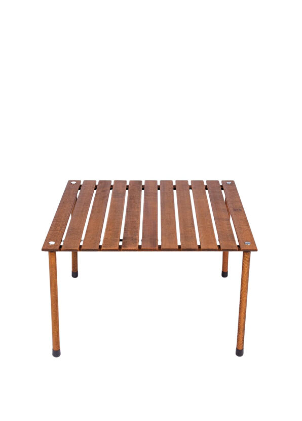 Bag The Joy Wooden Brown Foldable Camping Table - 4