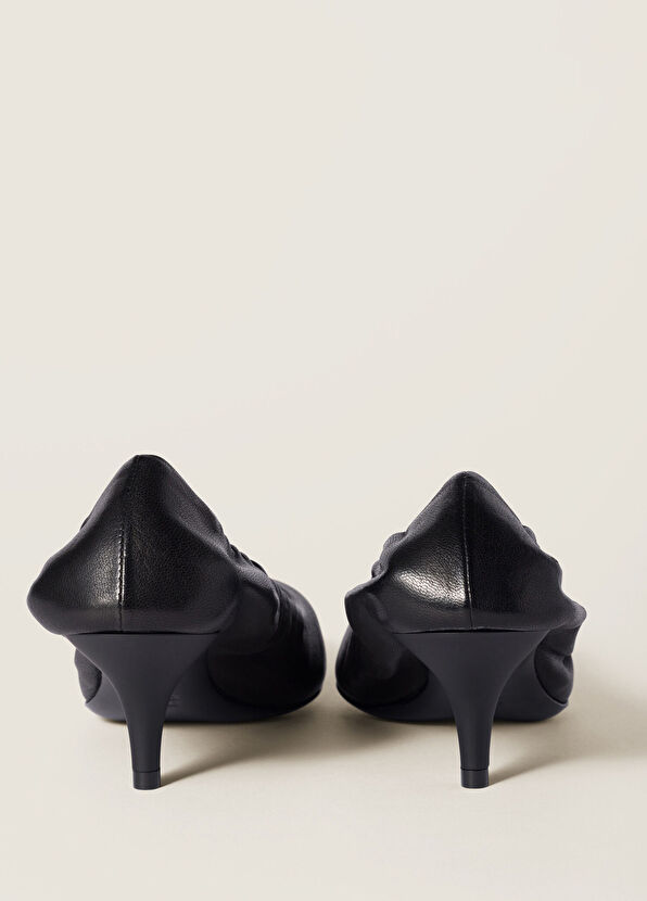 Miu Miu Siyah Napa Deri Topuklu Ayakkabı - 3