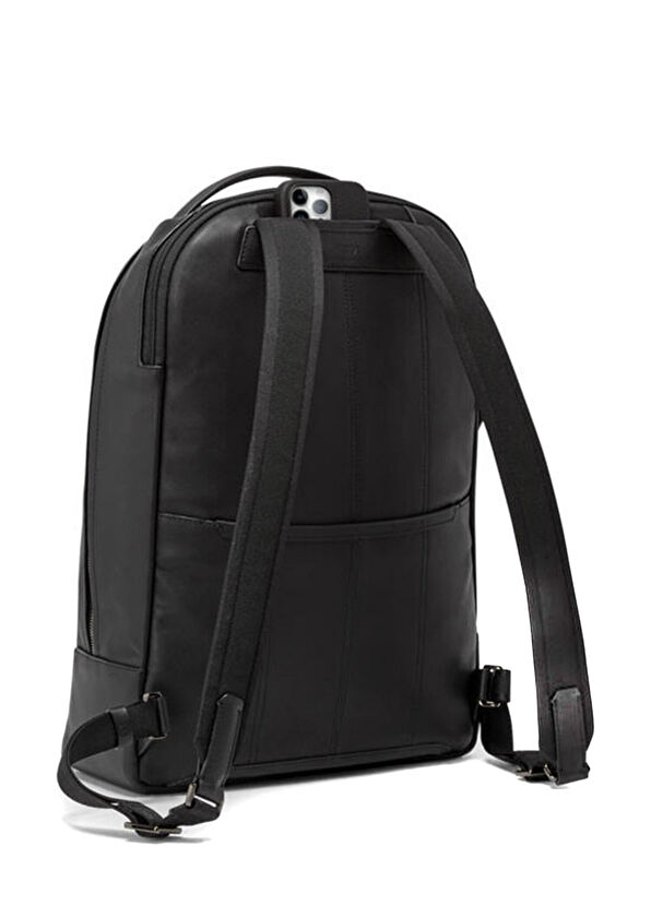 Harrison Warren Siyah Erkek Deri Sırt Çantası - Görsel 5