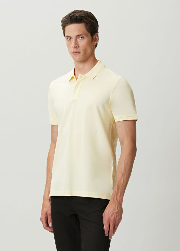 Beymen Club Light Yellow Polo Buttoned T-Shirt - 1