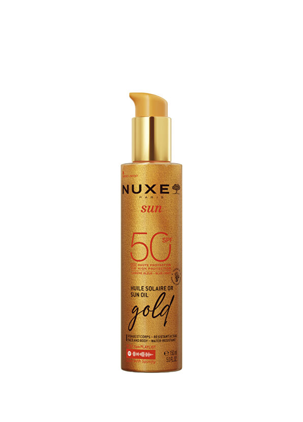 Nuxe Altın Işıltılı Yüz ve Vücut Yağı Spf 50 Bronzlaştırıcı - 1