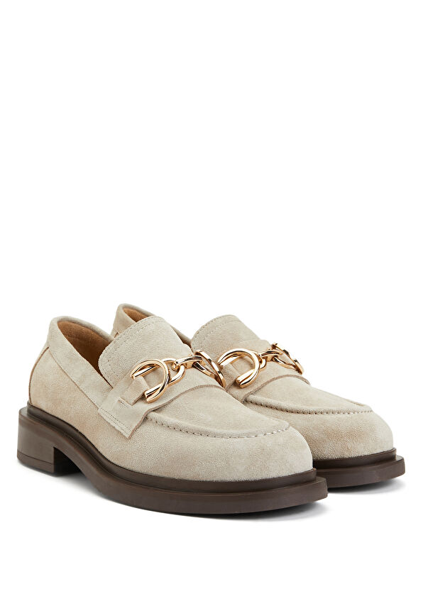 Beymen Club Beige Womens Suede Loafer - 2