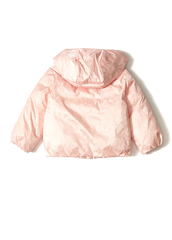 Gucci Pembe Kapüşonlu Unisex Bebek Mont - 2