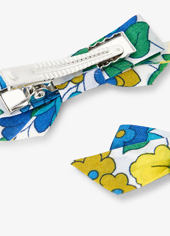 Jacadi Paris Colorful Floral Patterned Baby Girl 2-Piece Clip Clasp - 2