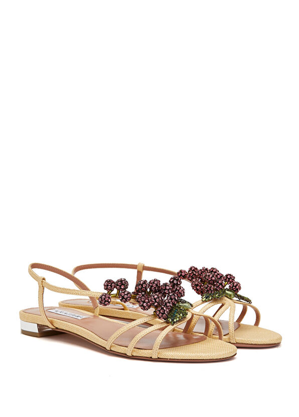 Raspberry Punch Naturel Kadın Sandalet - Görsel 3