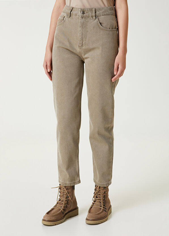 Beymen Club Haki Mom Jean Pantolon - 3