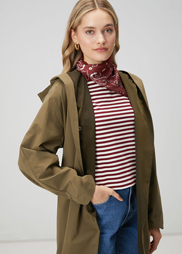 Beymen Club Oversize Khaki Reversible Top Coat - 2