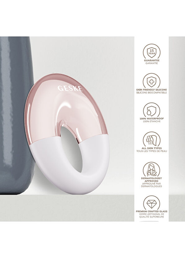 Geske Cool & Warm Eye Massager Beyaz 7'si 1 Arada Serin ve Sıcak Göz Masaj Aleti  - 2