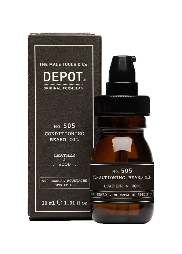 Depot No. 505 Conditioning Beard Oil Leather & Wood Sakal Bakım Yağ 30 ml - 2