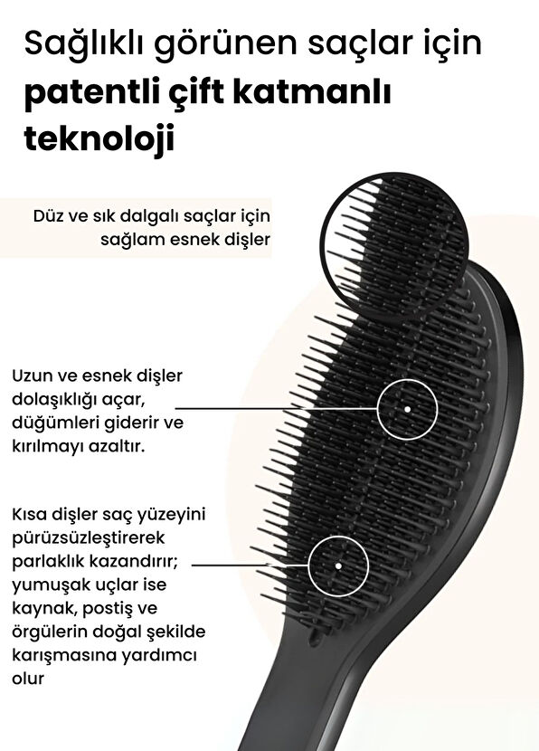 Tangle Teezer The Ultimate Styler Black Saç Fırçası - 2
