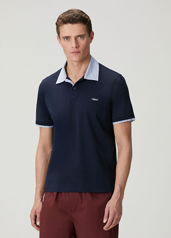Beymen Club Lacivert Comfort Fit İnce Pike Polo T-shirt - 1