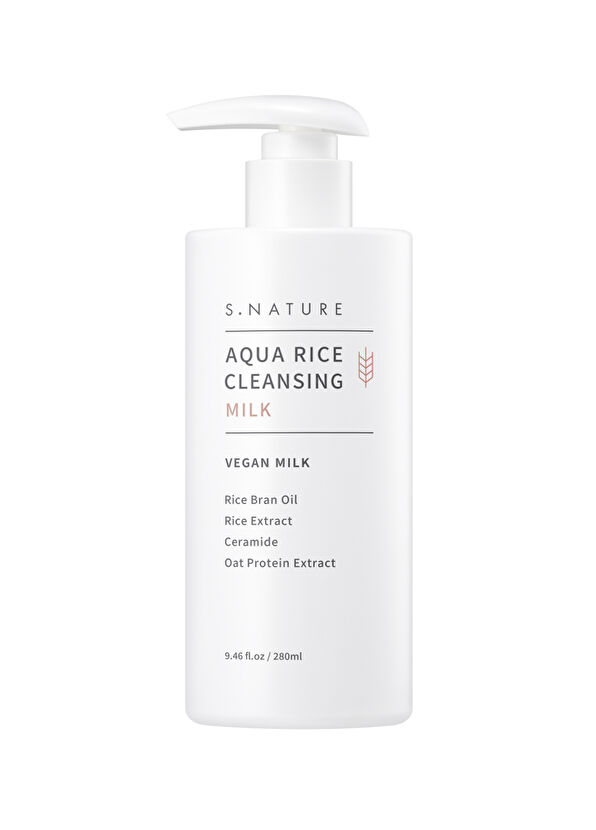 S.Nature Aqua Rice Cleansing Milk Moisturizing and Nourishing Facial Cleansing Milk 280 ml - 1